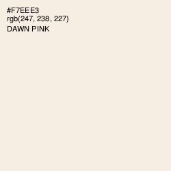 #F7EEE3 - Dawn Pink Color Image
